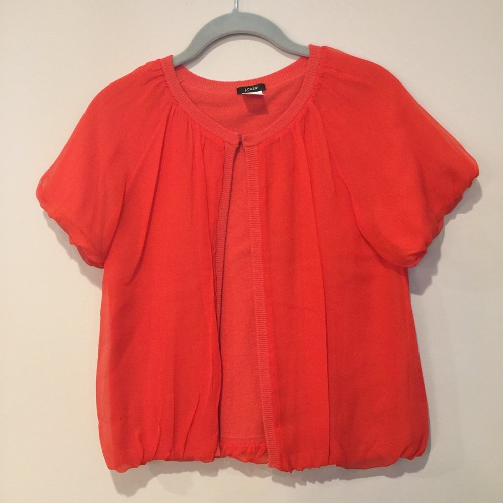 J Crew 100% Silk/Cashmere Blend Sweater (Size S)